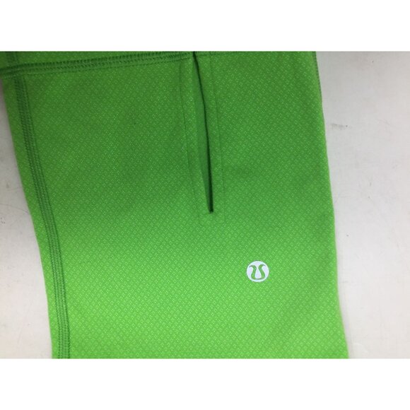 Lululemon Green Gather & Crow Crop Athletic Capri Leggings Size 4 - Picture 9 of 9